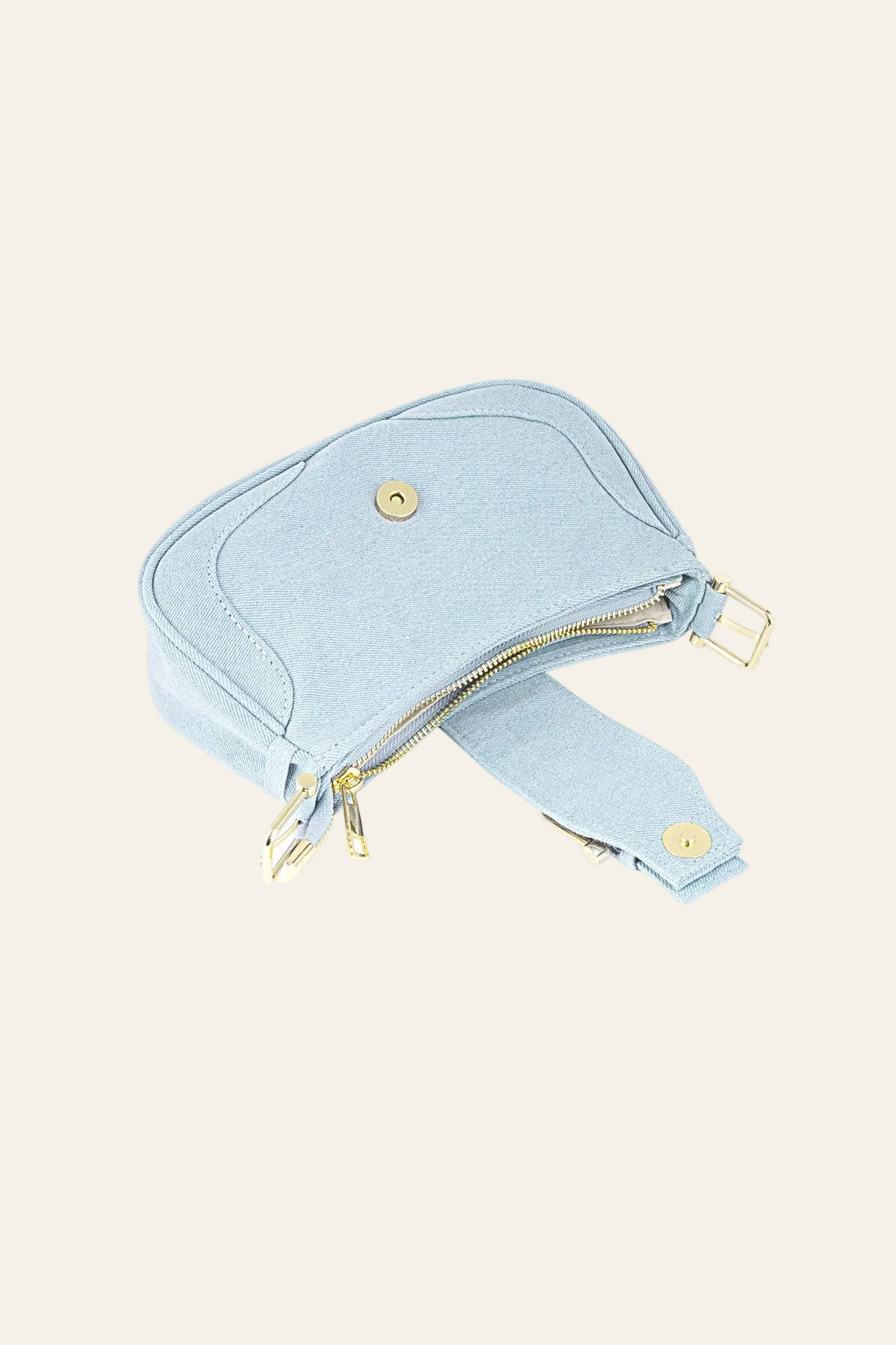 Gekleurde tas met gesp detail