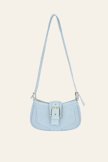 Gekleurde tas met gesp detail