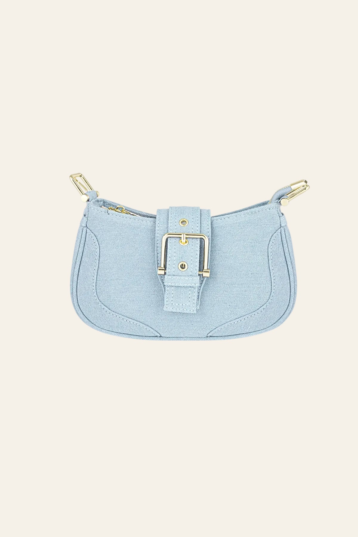 Gekleurde tas met gesp detail