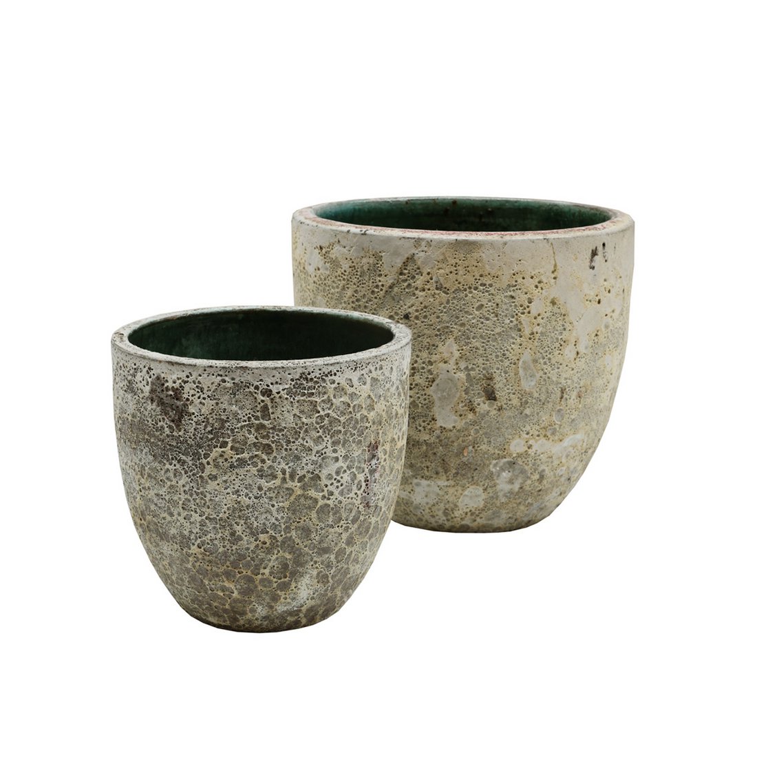 Indische laki plantenpot relic beige