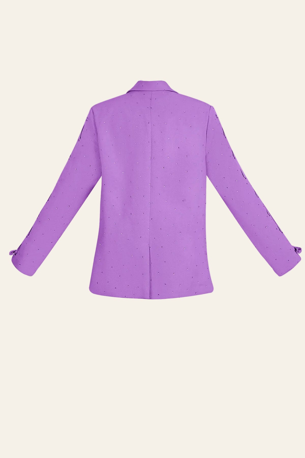 Polyester Vrouwen Jas Set Met Veters Op Mouw