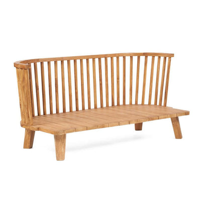Malawi tweezitter in gerecupereerd teakhout zwart