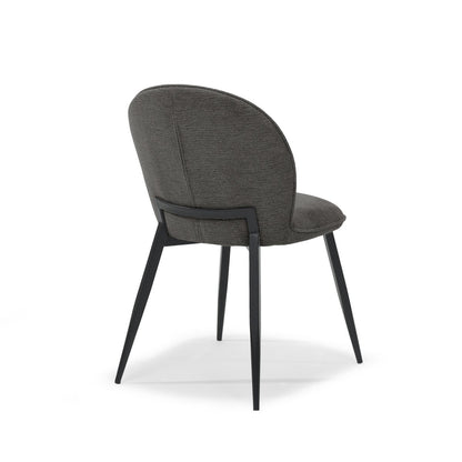Comfortabele stoel in antraciet bekleding