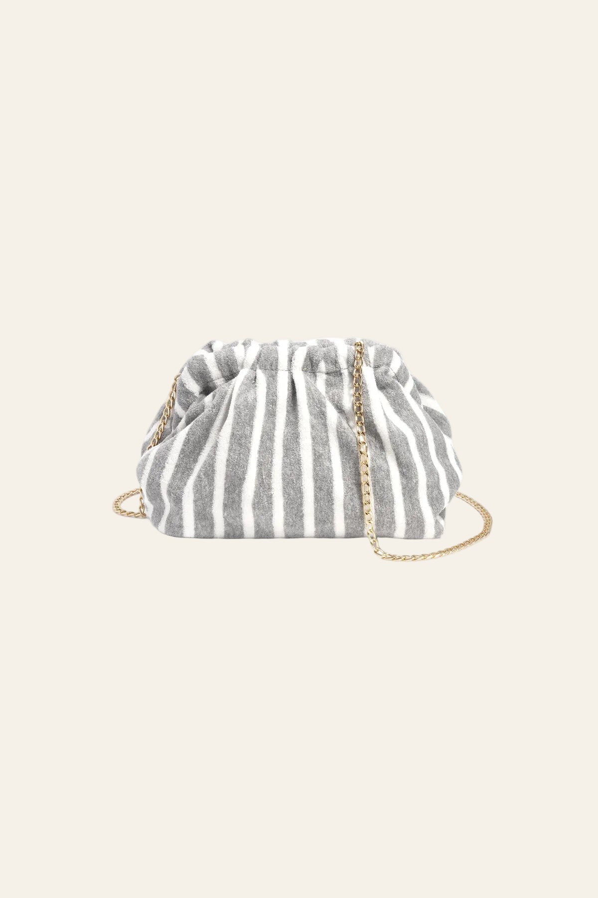 Crossbodytas met strepen, eenvoudig model, polyester, dagelijkse accessoires