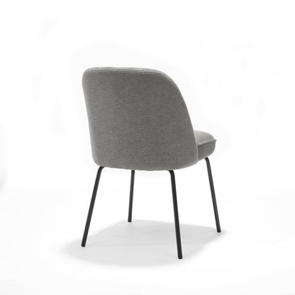 Comfortabele stoel in grijze bekleding