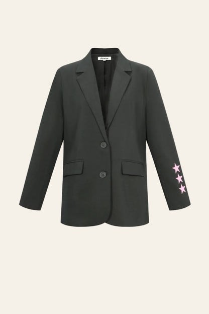 Geweven Polyestervezel Vrouwen Suit Set Casual Letters Ontwerp