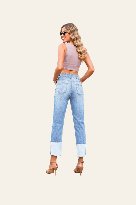 Jeans met hoge taille