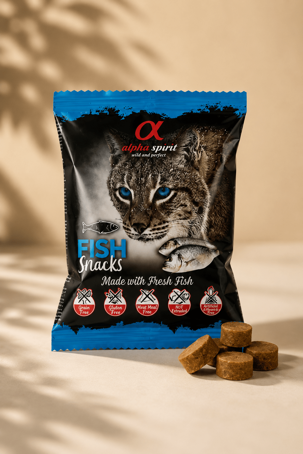 Alpha Spirit kattensnack met vis 50 g