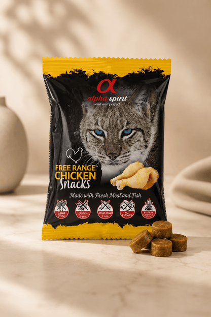 Alpha Spirit kattensnack met vrije uitloop kip 50 g
