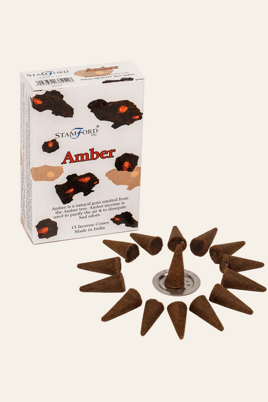Amber wierookkegels