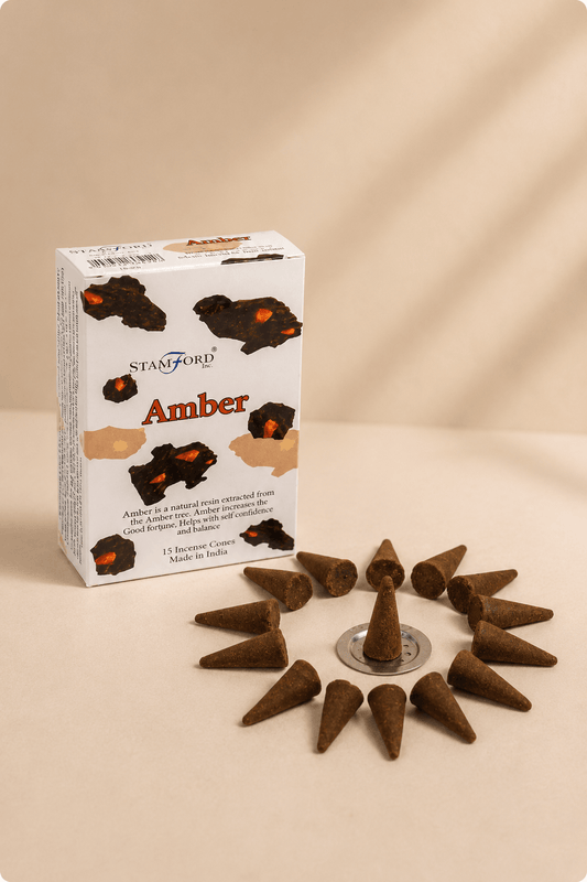 Amber wierookkegels