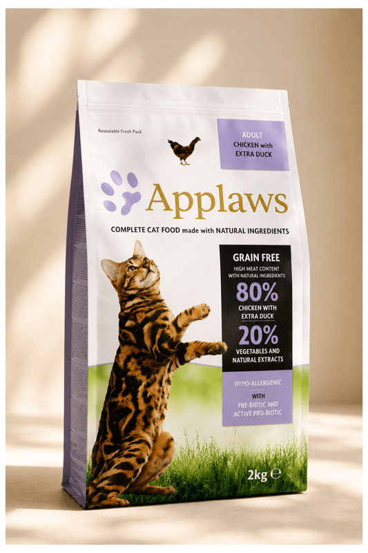 Applaws Cat dry kip en eend kattenvoer 400gr