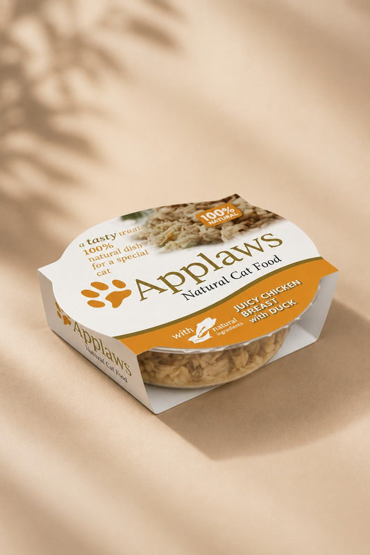 Applaws cat pots met fruitige kipfilet en eend 10 x 60 g