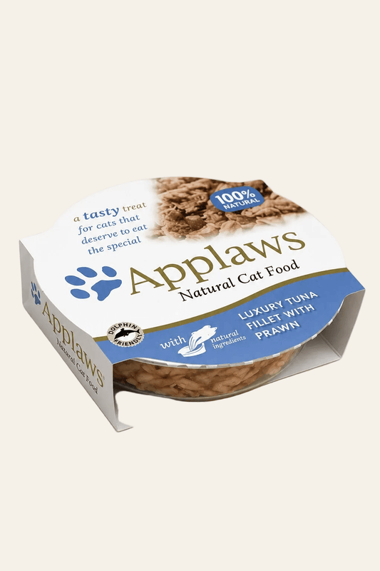 Applaws cat pots met luxe tonijnfilet en garnalen 10 x 60 g