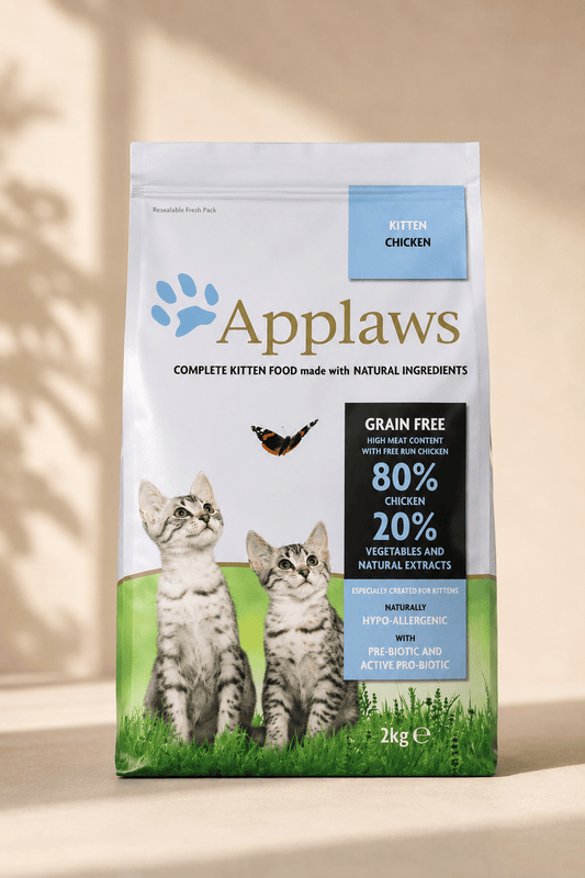 Applaws kitten chicken graanvrije droogvoeding voor opgroeiende katjes 400 g.
