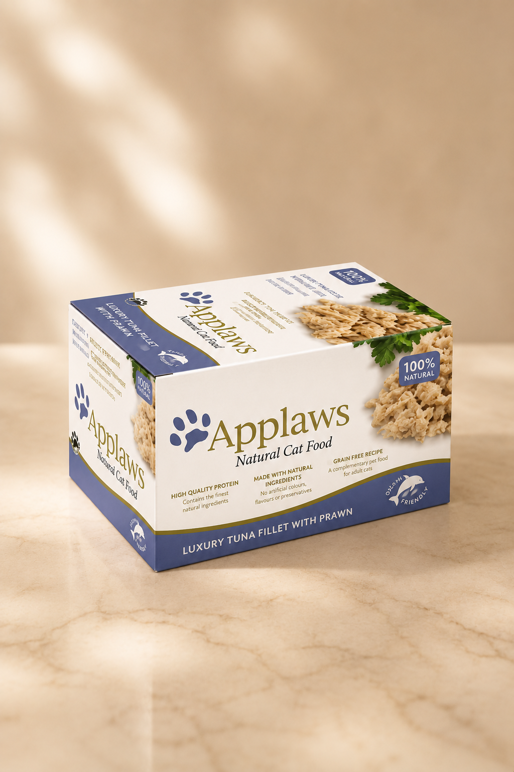 Applaws multipack kattenvoerpotjes met tonijn en garnalen 8 x 60 g