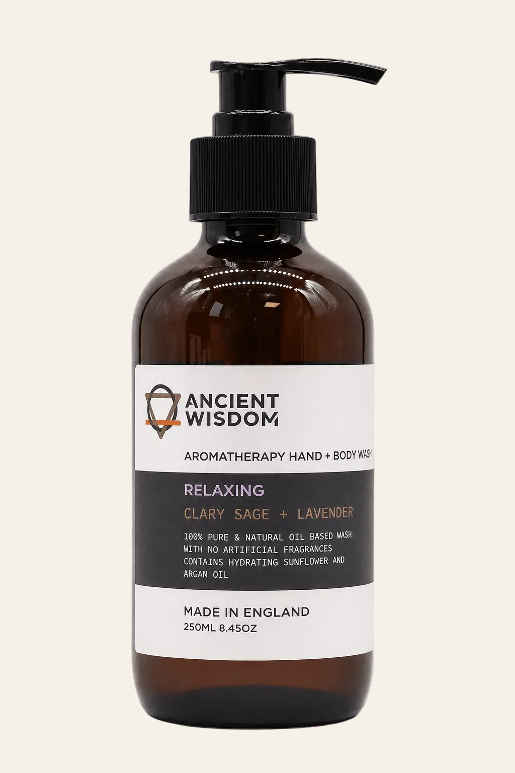 LMW Wellness-Care Aromatherapie hand en douchegel met salie en lavendel geur, aanvullende productweergave