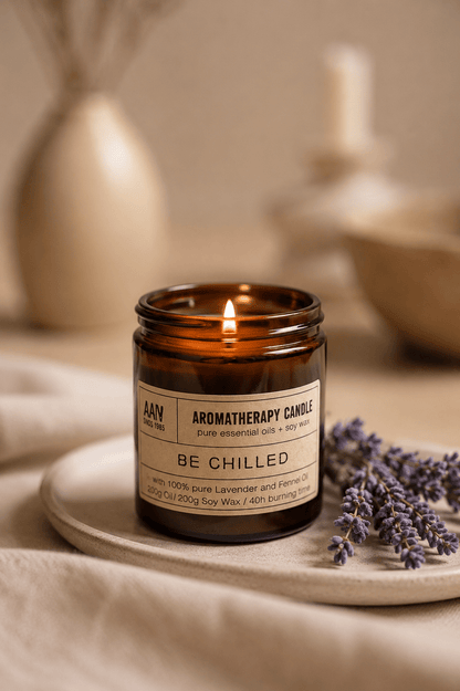 Aromatherapie sojawaskaars voor ontspanning
