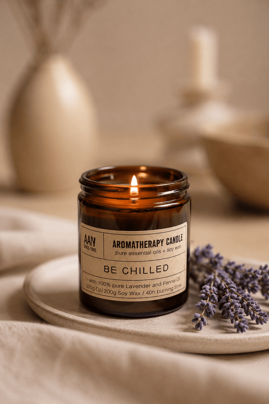 Aromatherapie sojawaskaars voor ontspanning