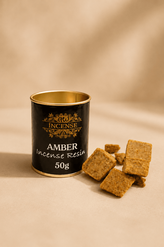 Aw incense Amber Resin barnsteenhars voor wierookbranders en geurpotjes 50g