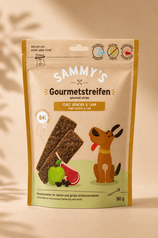 Bosch Sammys gourmet reepjes kip en lam 180g