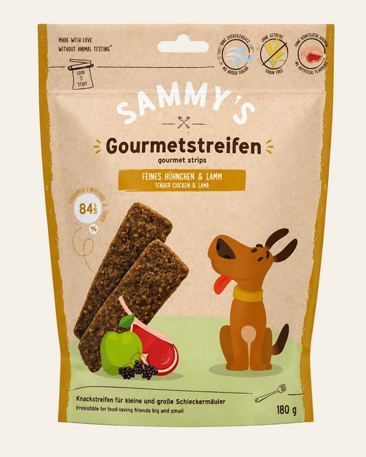 Bosch Sammys gourmet reepjes met kip en lam voor honden 180 g