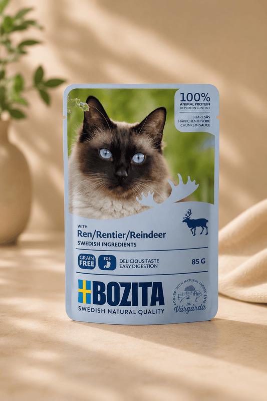 Bozita cat natvoer met rendiervlees in saus 12 x 85 g