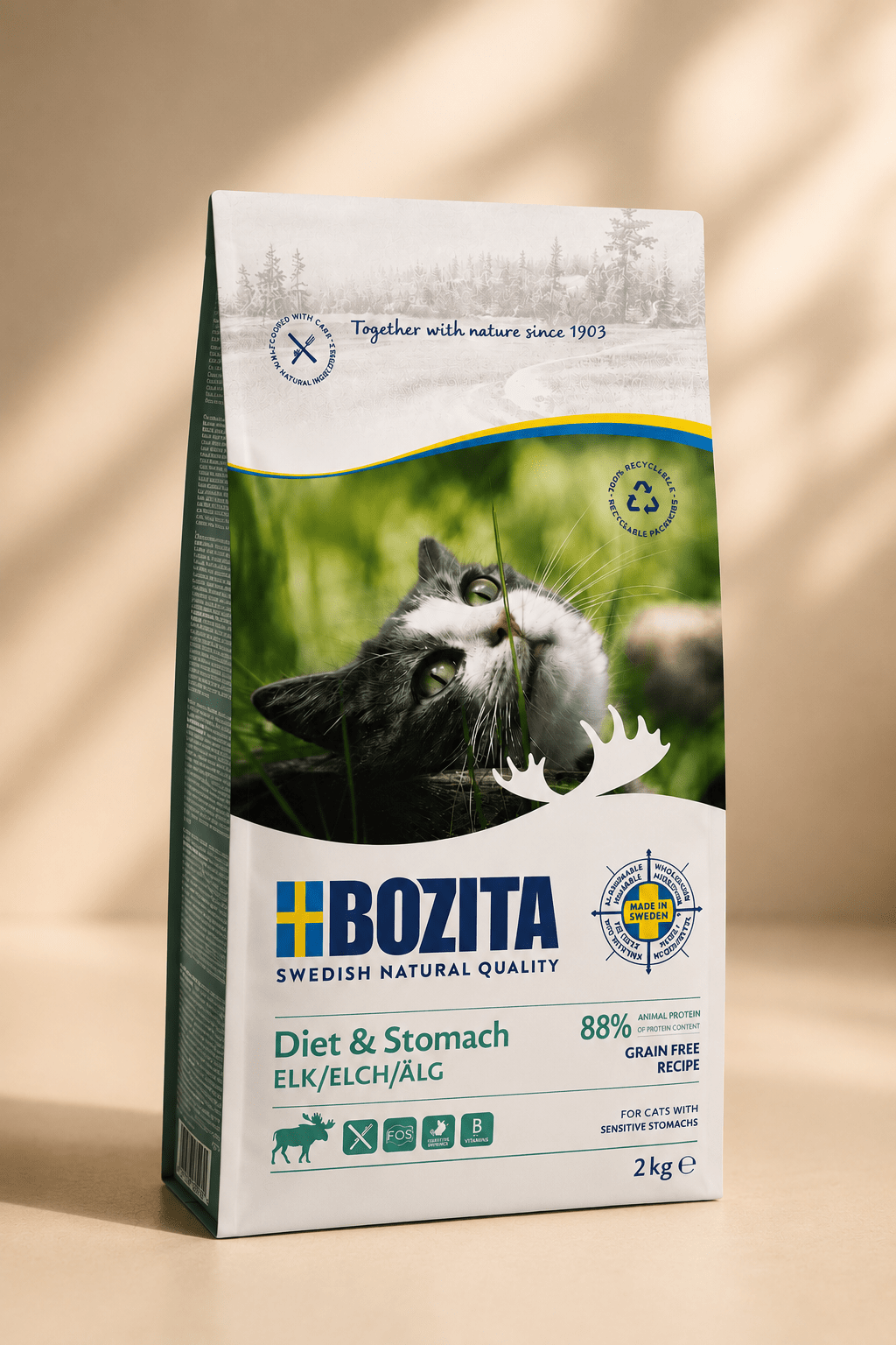 Bozita kattenvoer met eland 2 kg