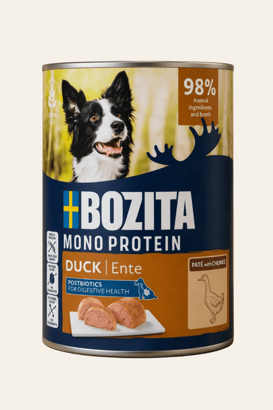 Bozita mono protein hondenblikje eend paté 6x400g