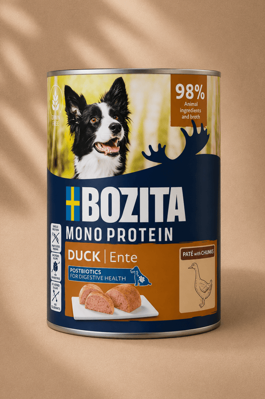 Bozita mono protein hondenblikje eend paté 6x400g