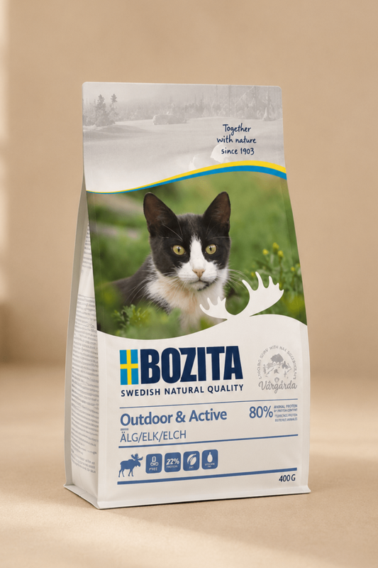 Bozita outdoor & active eland premium kattenvoeding 400 g.