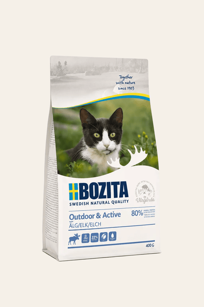 Bozita outdoor & active eland premium kattenvoeding 400 g.