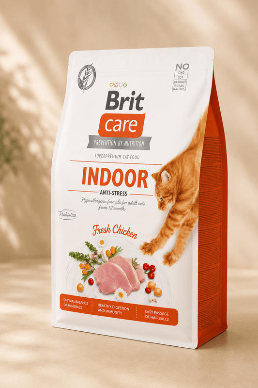 Brit Care Indoor met kip kattenvoer 2kg.