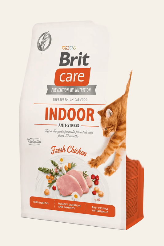 Brit Care Indoor met kip kattenvoer 2kg.