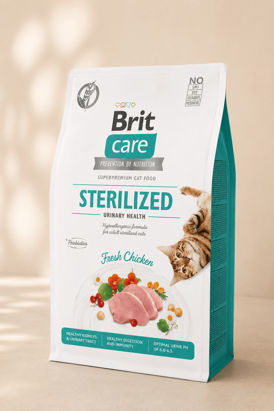 Brit Care graanvrij kattenvoer voor gesteriliseerde katten 400 g.
