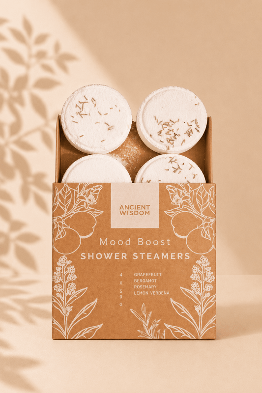 Cadeauset douchesteamers met grapefruit, bergamot en rozemarijn geur