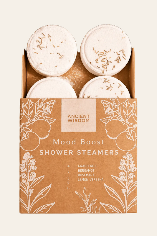 Cadeauset douchestomers met grapefruit, bergamot en rozemarijn geur