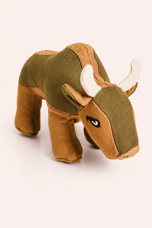 Neandno Buffalo Billie canvas met pieper op lichte achtergrond