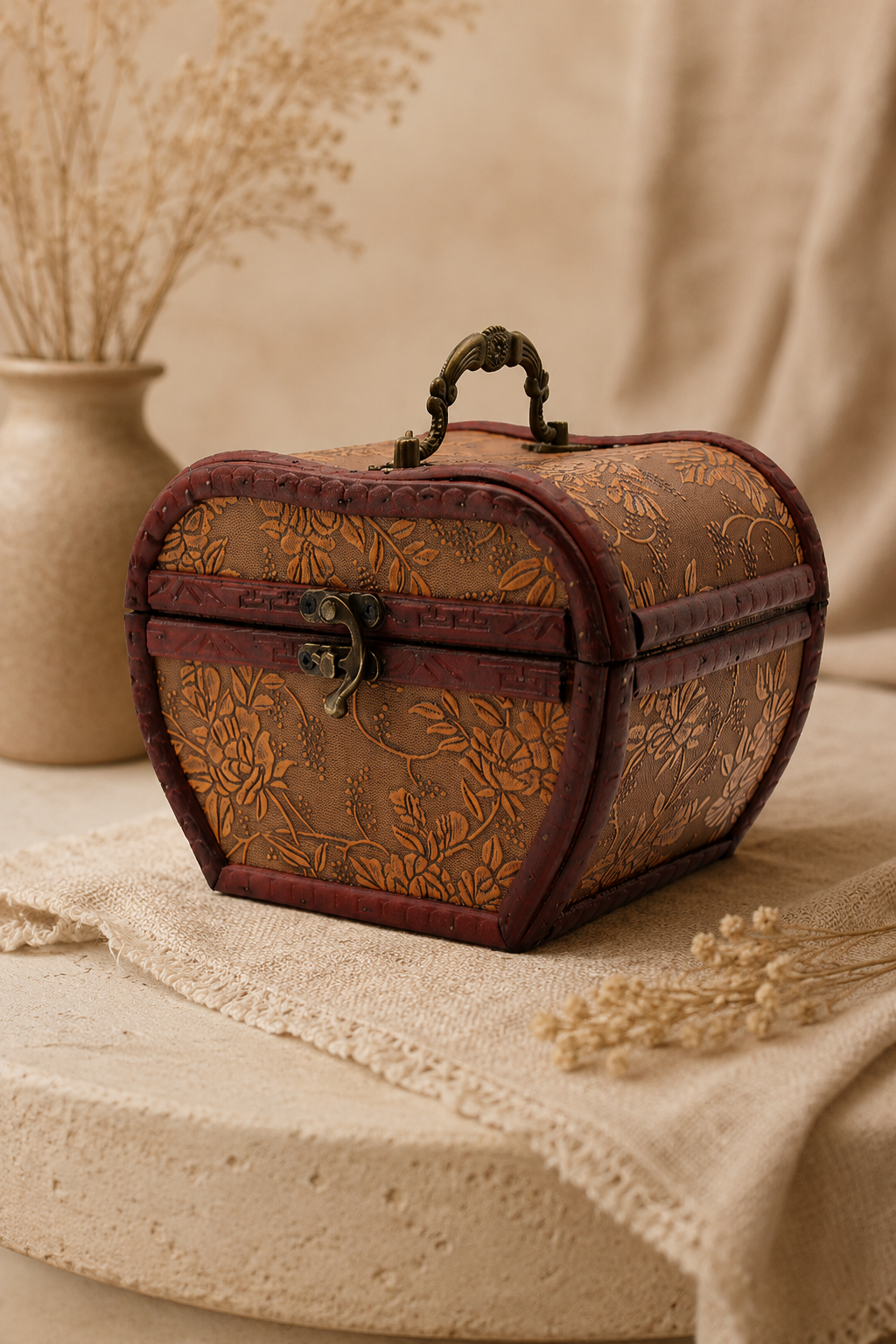 Vintage doos appel stijl jaren 1920