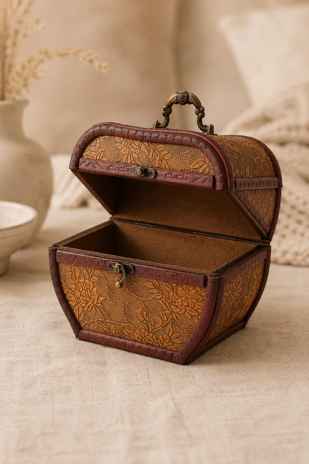 Vintage doos appel stijl jaren 1920