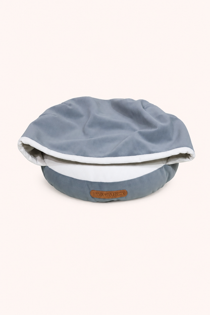 Nest hondenbed in meubelfluweel