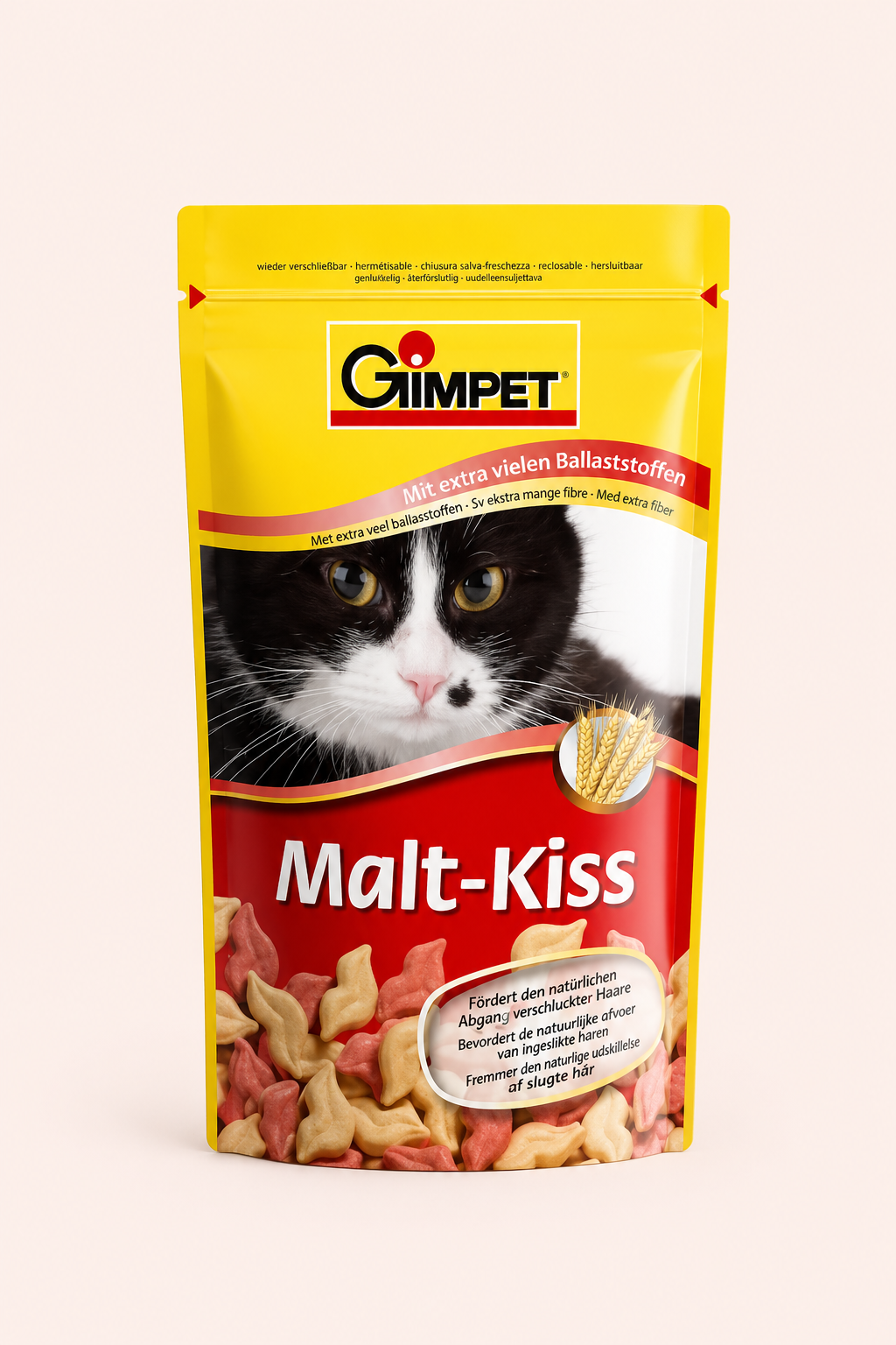 Kattensnack met mout tegen haarballen 50 g