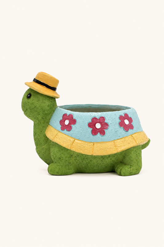 Schildpad Bloempot van Kunsthars