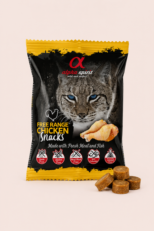 Alpha Spirit cat snacks vrije uitloop kip 50 g