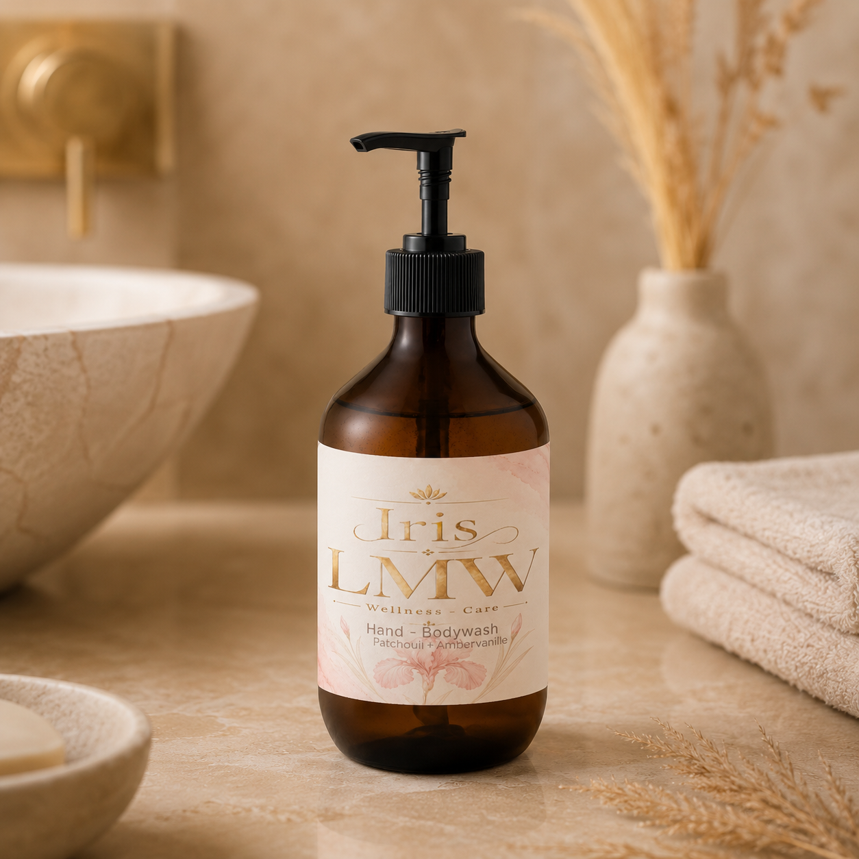 Natuurlijke lichaamszeep van patchouli & zoete ambervanille