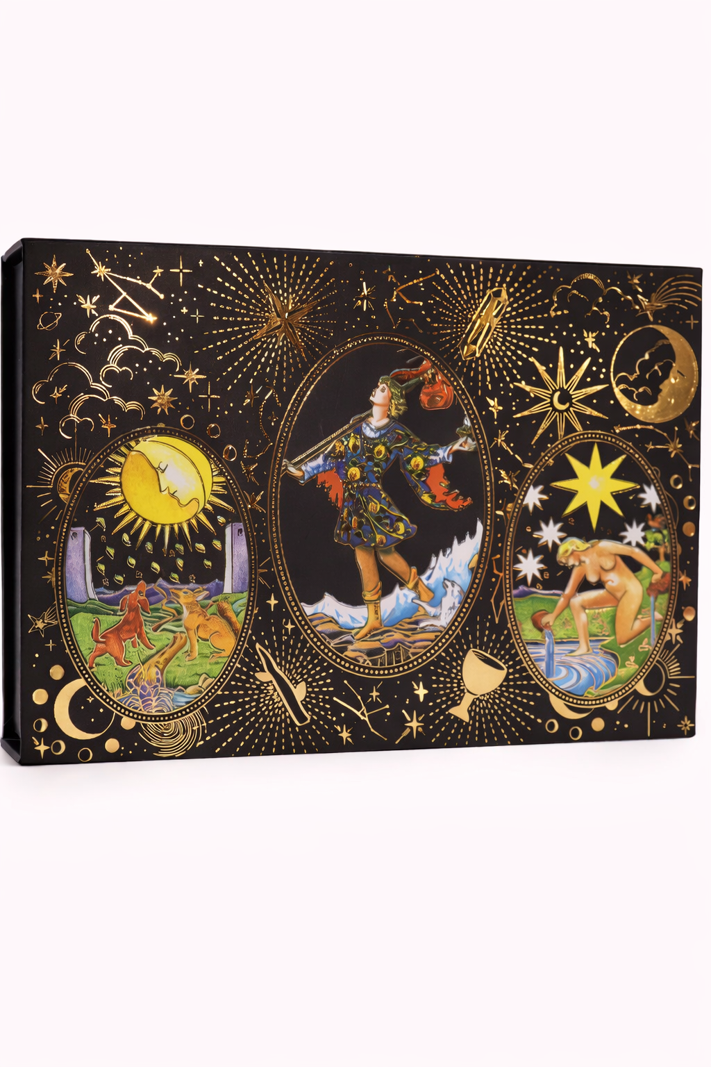 Goudfolie tarot cadeauset laat de magie beginnen