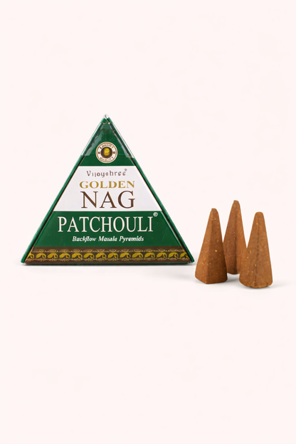 Patchouli wierookkegels terugstroom