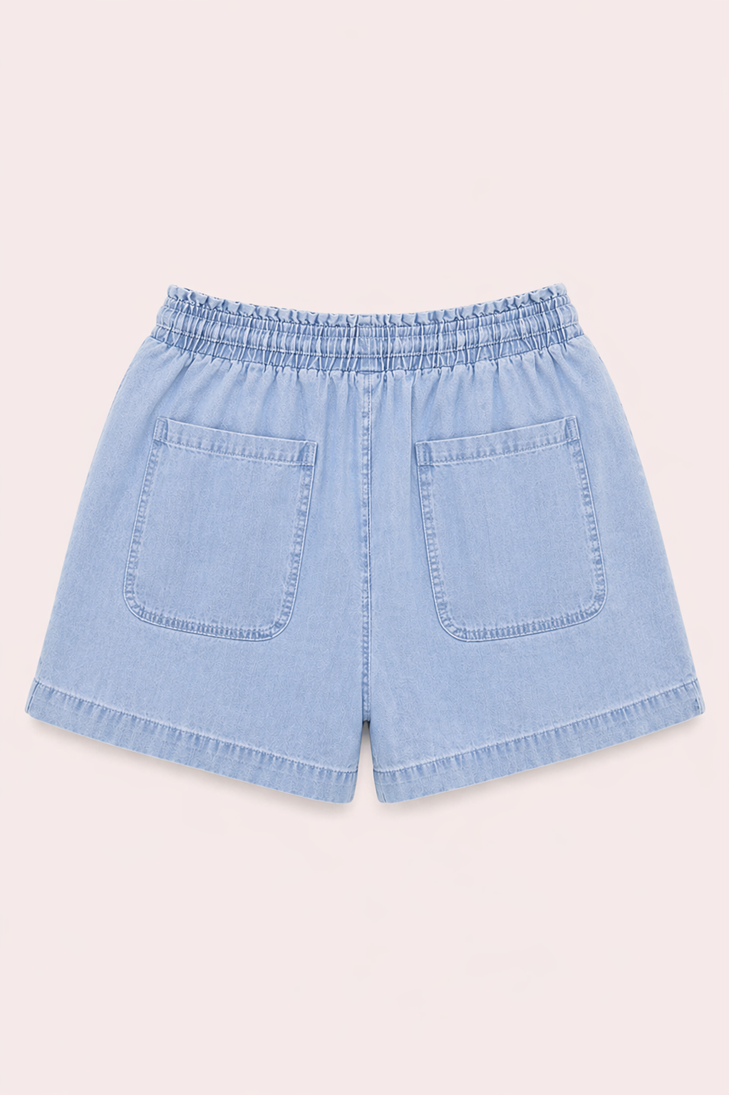Blauwe denim short met hoge taille