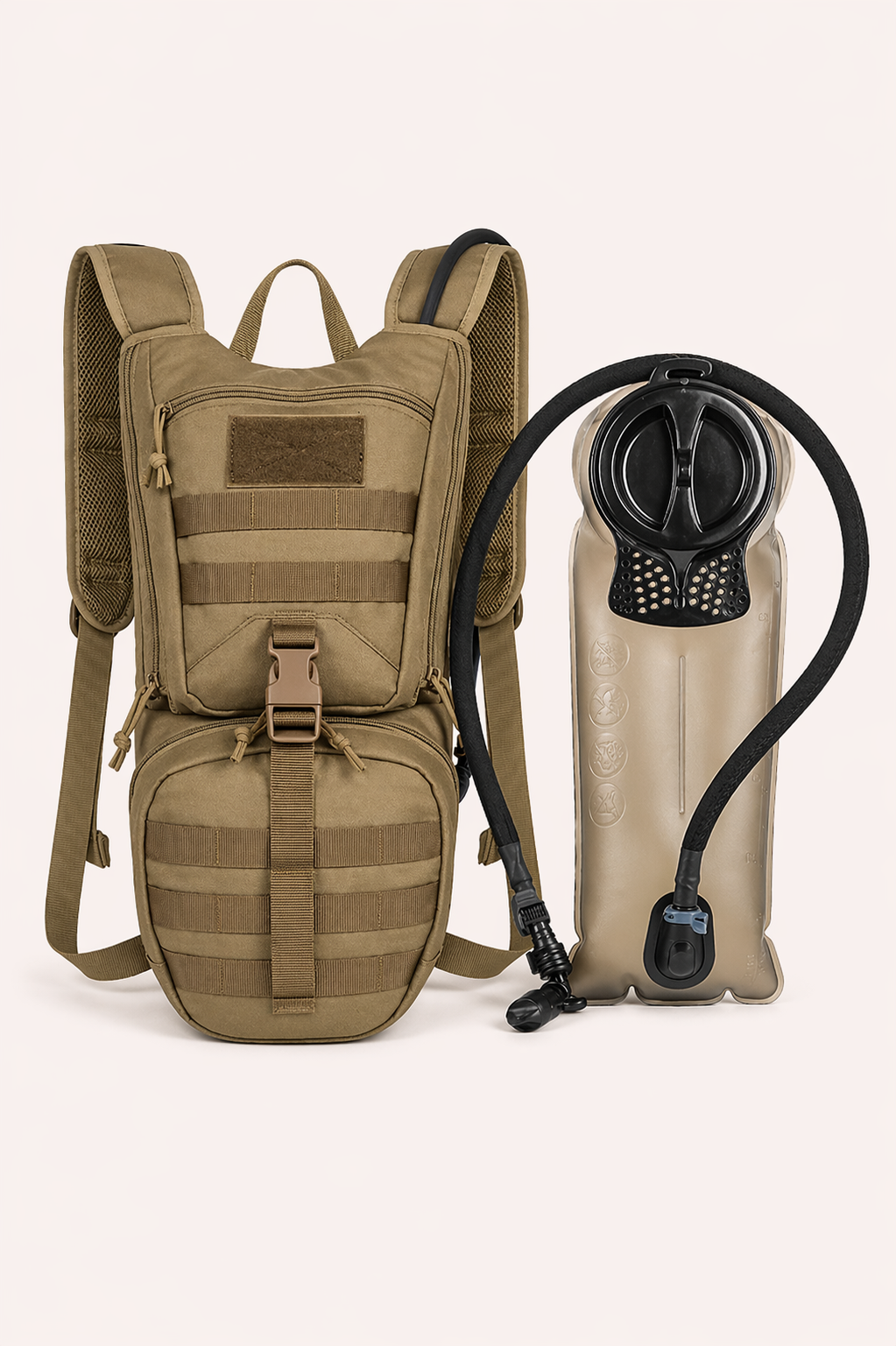 Tactical Hydration Backpack with 2.5L Bladder and Thermal Insulation
