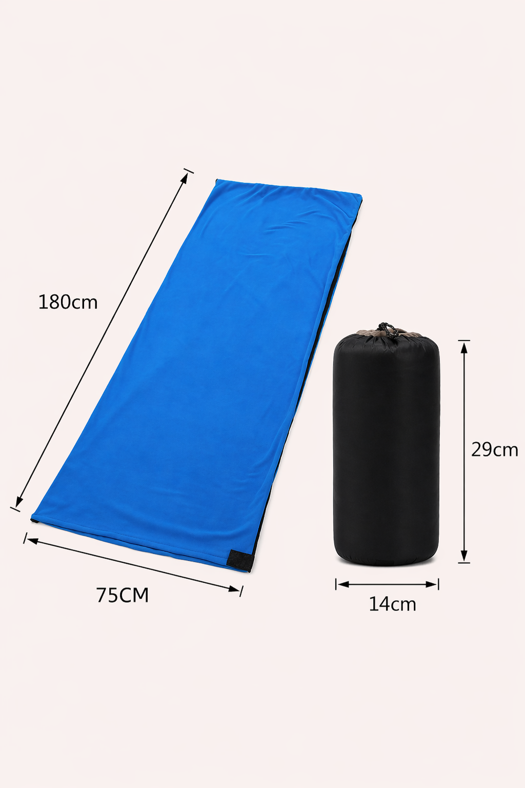 Lightweight Polar Fleece Camping Sleeping Bag